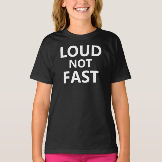 うるさいけど速くない Tシャツ (正面)