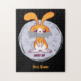 うるさいウサギ 面白い皮肉 コミックデザイン ジグソーパズル