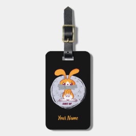 うるさいウサギ 面白い皮肉 コミックデザイン ラゲッジタグ