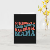 うるさい野球ママ カード (黄色い花)