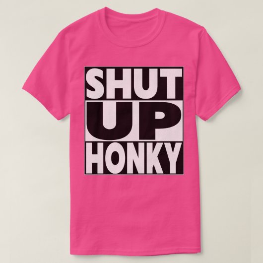 うるさい 白人 Tシャツ (デザイン正面)