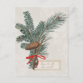 うれしいお知らせ |世界中の平和 ポストカード (正面)