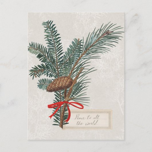 うれしいお知らせ |世界中の平和 ポストカード (正面)