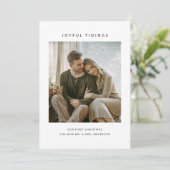 うれしいお知らせ | 初めてのクリスマスの写真 シーズンカード (スタンド正面)