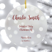 うれしいベビークリスマス小妖精や小人セラミックオーナメント セラミックオーナメント