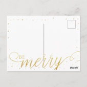 うれしい青い水彩の枝 ポストカード (裏面)