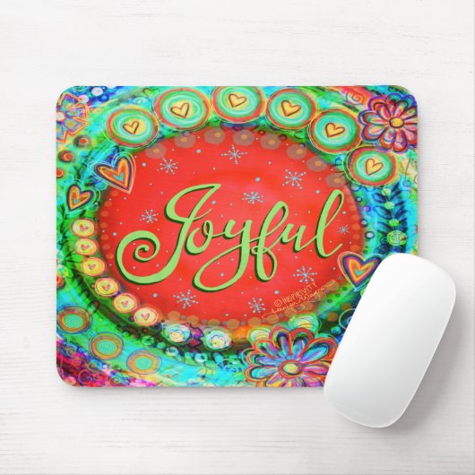 うれしそうなおもしろいのクリスマスモダンの気分 マウスパッド (マウス)