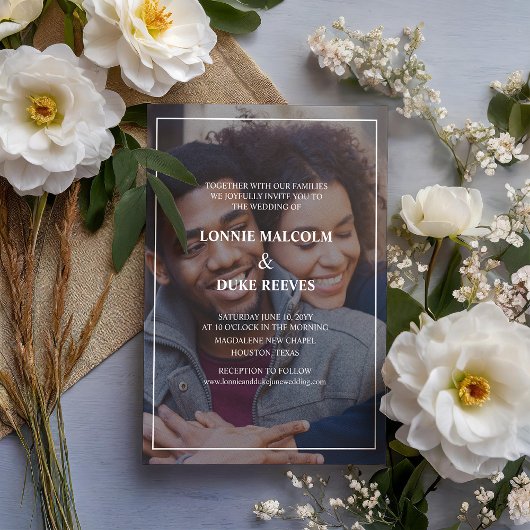 うれしそうなおもしろい結婚写真 招待状