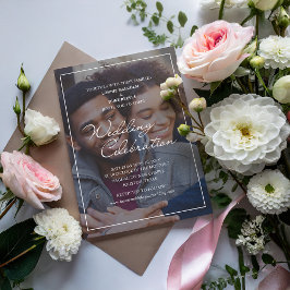 うれしそうなおもしろい結婚写真 招待状