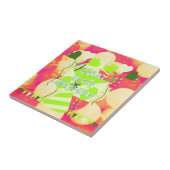 うれしそうなお祝いデザイン：今日は私の誕生日 タイル (側面)