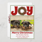 うれしそうなお祝い写真 シーズンカード (正面/裏面)