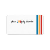 うれしそうなアドレスラベル ラベル (正面)