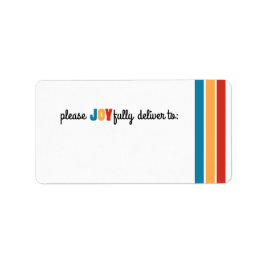 うれしそうなアドレスラベル ラベル