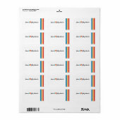 うれしそうなアドレスラベル ラベル (フルシート)