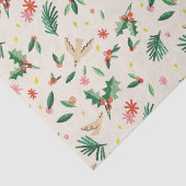 うれしそうなウッドランドバードクリスマスティッシュペーパー 薄葉紙 (詳細)