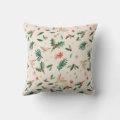 うれしそうなウッドランドバードクリスマス装飾用クッション クッション (裏面)