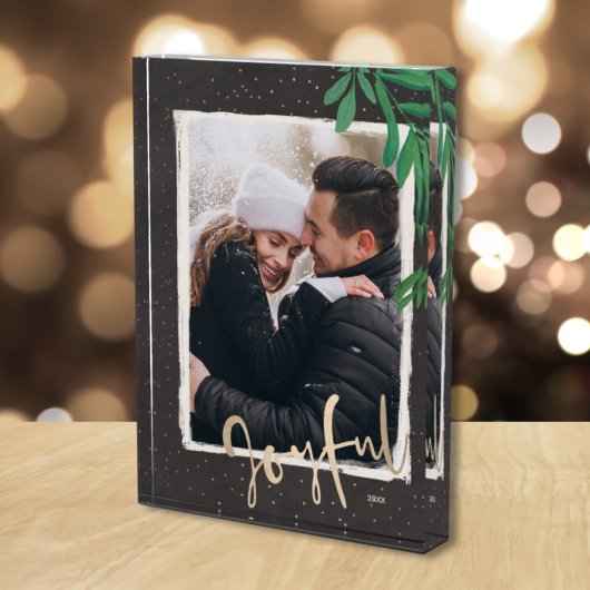 うれしそうなクリスマスカスタム休暇 フォトブロック