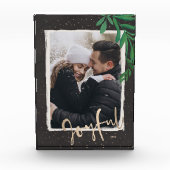 うれしそうなクリスマスカスタム休暇 フォトブロック (正面)