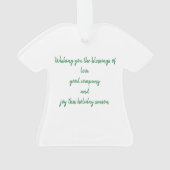 うれしそうなクリスマスツリーとリース オーナメント (裏面)