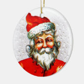 うれしそうなクリスマス日 セラミックオーナメント (左)