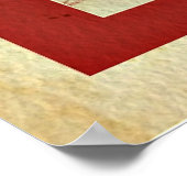 うれしそうなクリスマス、ヴィンテージ休日お祝い ポスター (角)