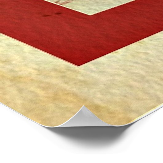 うれしそうなクリスマス、ヴィンテージ休日お祝い ポスター (角)