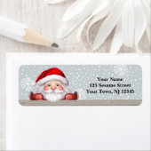 うれしそうなサンタ差出人住所ラベル ラベル (インサイチュ)
