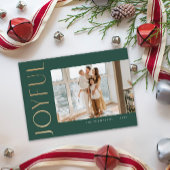 うれしそうなシンプルテンプレートクリスマスカード シーズンカード