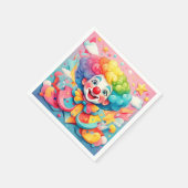 「うれしそうなジェスター」 スタンダードカクテルナプキン (角)