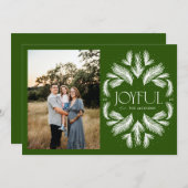 うれしそうなスプルースのフレームグリーン シーズンカード (正面/裏面)