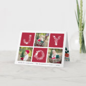 うれしそうなタイプ | 折り畳みホリデーフォトカード シーズンカード (正面)