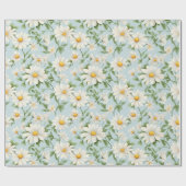 うれしそうなデイジー牧草地for明るいお祝い ラッピングペーパー (フラット)