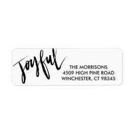 うれしそうなハンドレタッドホリデーシンプル差出人住所 ラベル