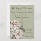 うれしそうなハートで 招待状 (正面)