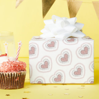 うれしそうなハートギフトラップ(Leopard) ラッピングペーパー