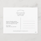 うれしそうなハート編集可能カラーホリディハガキ シーズンポストカード (裏面)