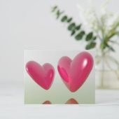 うれしそうなハート ポストカード (スタンド正面)