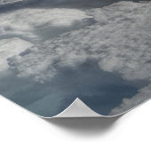 うれしそうなパロミノピントの馬と雪 ポスター (角)