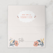 うれしそうなフローラ結婚式招待状デコール座席表 プレイスカード (外部開封)