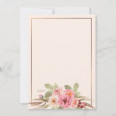 うれしそうなフローラ結婚式招待状 招待状 (裏面)