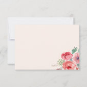 うれしそうなフローラRSVPカード 出欠カード (裏面)