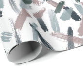 うれしそうなブラシストロークのラッピング紙 ラッピングペーパー (ロールコーナー)