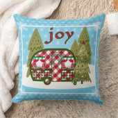 うれしそうなヴィンテージキャンパーホリデー クッション (ブランケット)