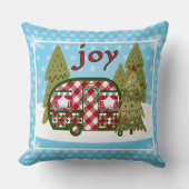 うれしそうなヴィンテージキャンパーホリデー クッション (正面)