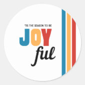 うれしそうな休日封筒用シール ラウンドシール (正面)