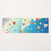 うれしそうな凧が高く舞う ヨガマット (裏面(横))