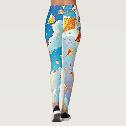 うれしそうな凧が高く舞う レギンス (裏面)