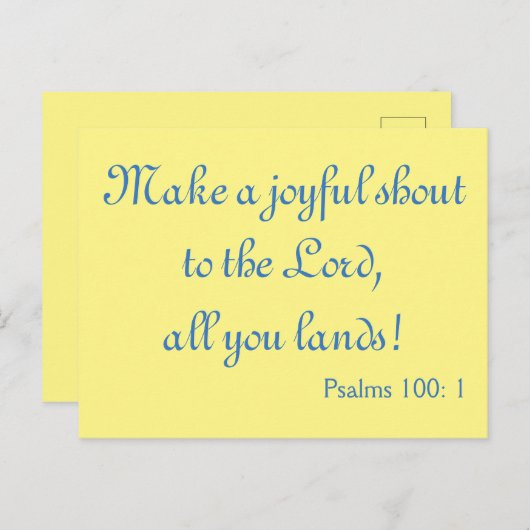 うれしそうな叫び声を上感動的げる ポストカード (正面/裏面)