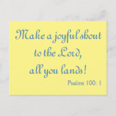 うれしそうな叫び声を上感動的げる ポストカード (正面)