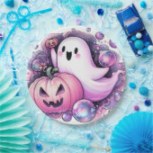 うれしそうな幽霊 ペーパープレート (パーティー)